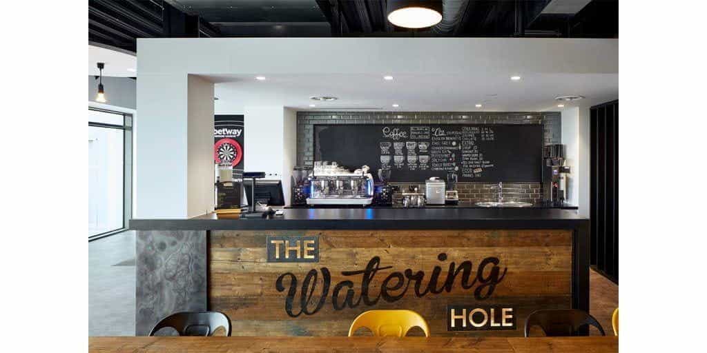 The Sixty Two Watering Hole at Microgaming's new HQ building