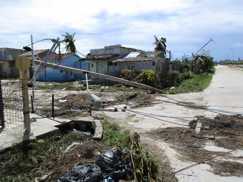 Damage caused by Hurricane Irma in Cuba