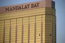 Mandalay Bay casino and broken window