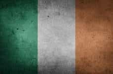 The Irish flag.