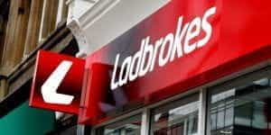 A Ladbrokes store front.