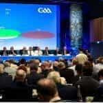The GAA congress taking a vote to ban gambling sponsorship.