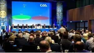 The GAA congress taking a vote to ban gambling sponsorship. 