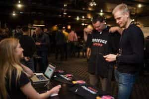 ZeroEdge speaking to fans at a Tech Conference.