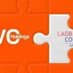 The logos for GVC and Ladbrokes Coral.