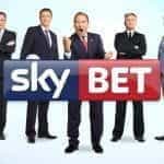 SkyBet pundits Phil Thompson, Matt Le Tissier, Jeff Stelling, Charlie Nicholas and Paul Merson.
