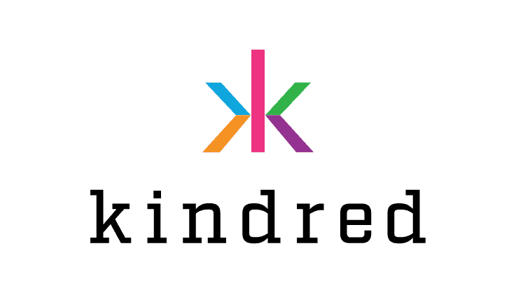 The logo for online casino collection, Kindred Group