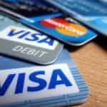 Credit and debit cards from Visa and Mastercard.
