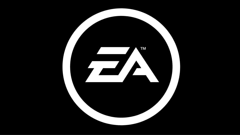 The logo of gaming company Electronic Arts.