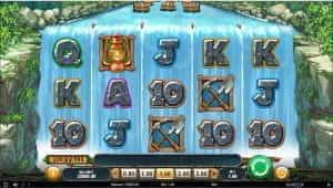 The Wild Falls in-game view, of the slot grid