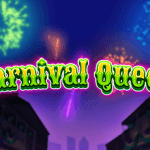 The title card for the Carnival Queen slot game by Thunderkick