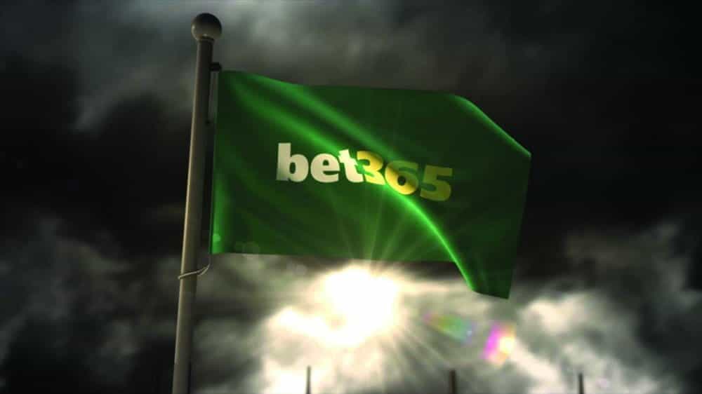 A flag with the Bet365 logo.