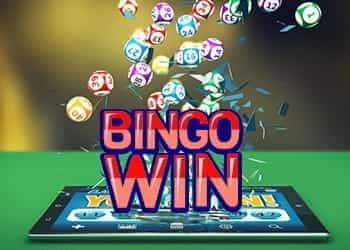 A bingo win on a mobile game.