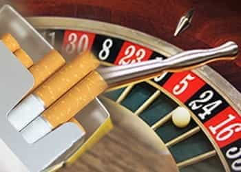 A roulette ball and a packet of cigarettes,