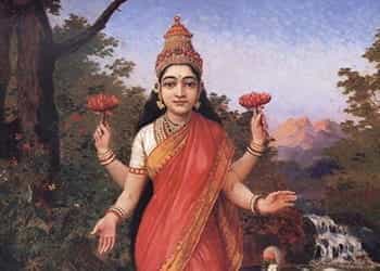 The Hindu goddess of wealth and prosperity.