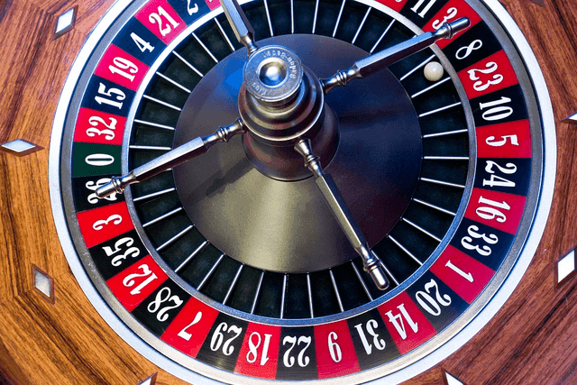 A roulette wheel.