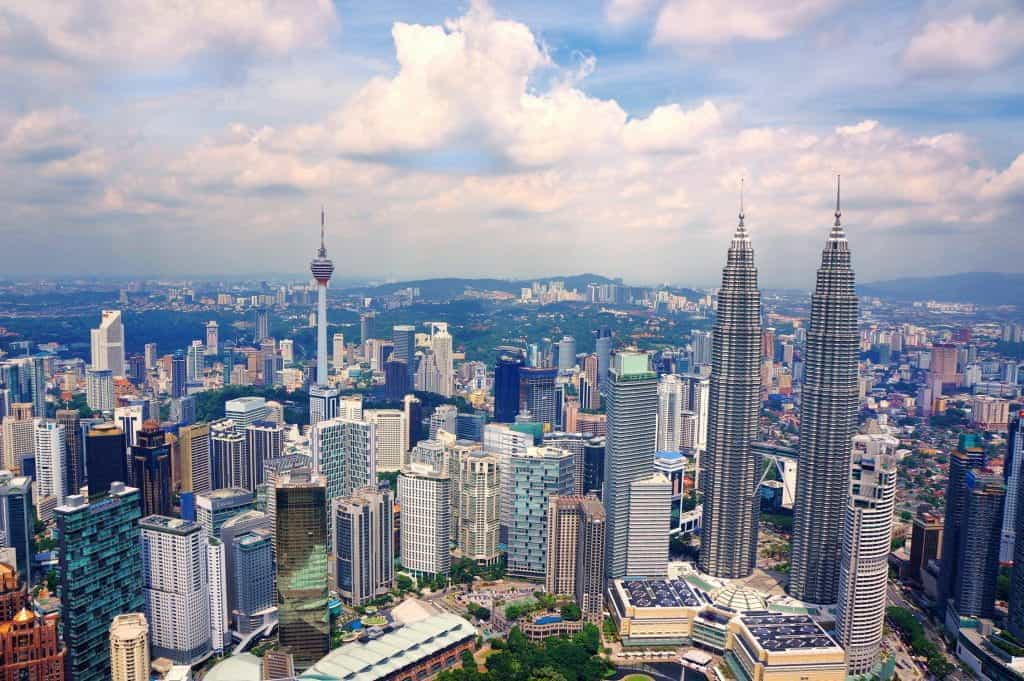 Kuala Lumpur skyline.