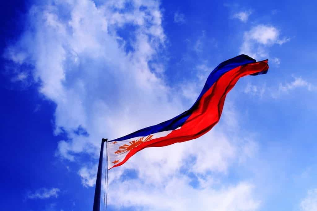 The flag of the Philippines.