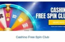 The Cashino Free Spin Club promotion.