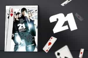 Movie poster for the film 21.