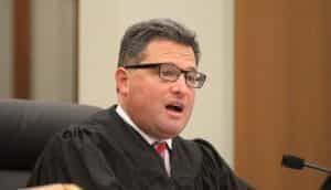 Judge Brian Stern speaks in court