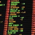 A sports betting screen.