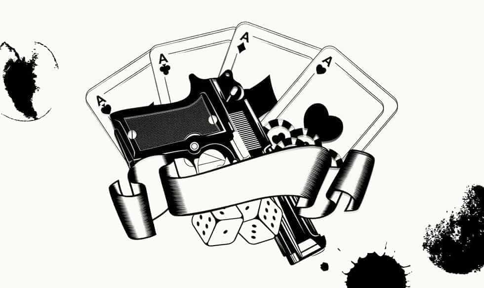 Right HAlf Sleeve Gambling Tattoo Designs