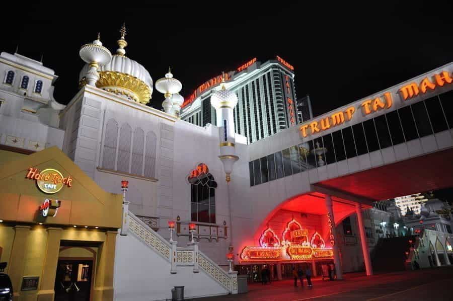 The Trump Taj Mahal casino in Atlantic City.