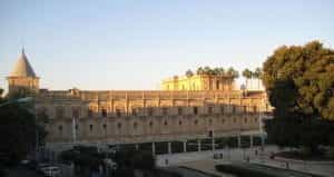 The outside of the Parliament building in Andalusia.