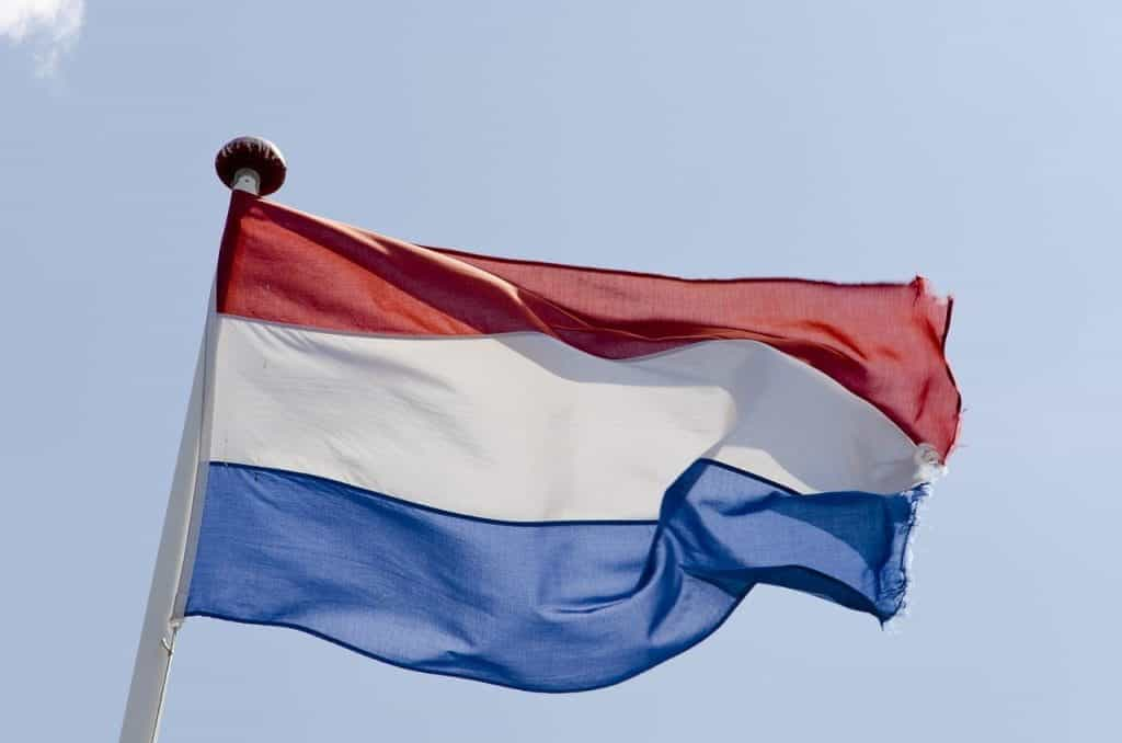 The flag of The Netherlands.