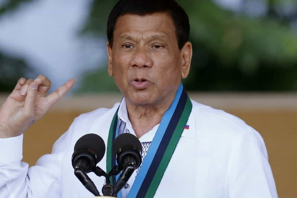 Philippine President Rodrigo Duterte.