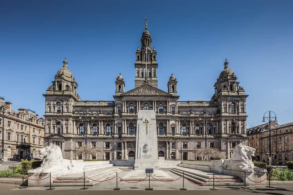 The Glasgow City Council building in George Square.