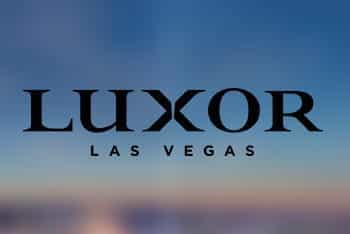 The logo for the Luxor hotel in Las Vegas.