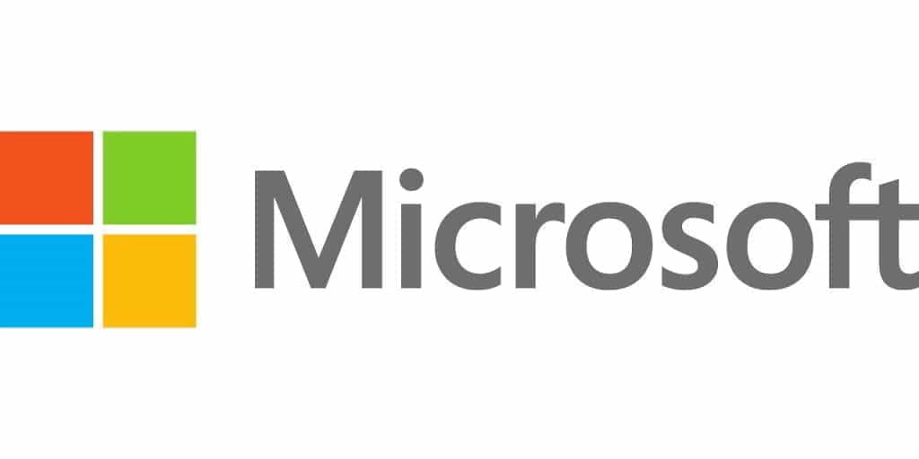 The Microsoft logo. 