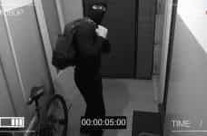 A thief caught on CCTV.