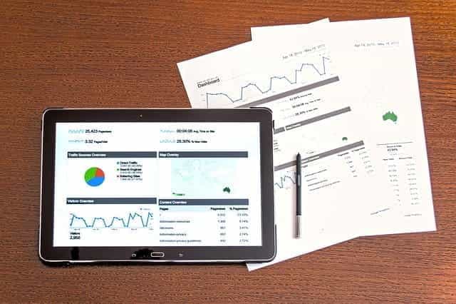 An array of marketing metrics and data.