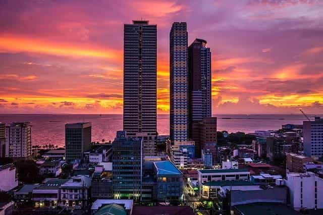 Manila skyline. 
