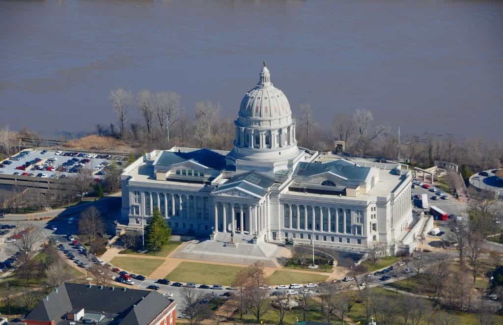 Missouri Capitol Building in Jefferson City. 