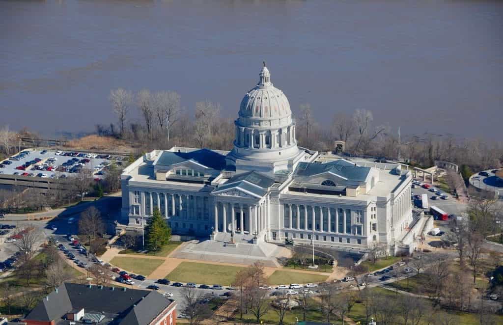 Missouri Capitol Building in Jefferson City.