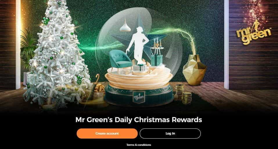 the 47 Days of Christmas bonus page at the Mr Green online casino.