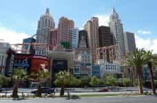 Casinos and attractions along the Las Vegas Strip.