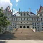Exterior of New York State Capitol in Albany.