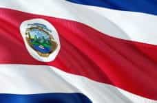 The flag of Costa Rica.