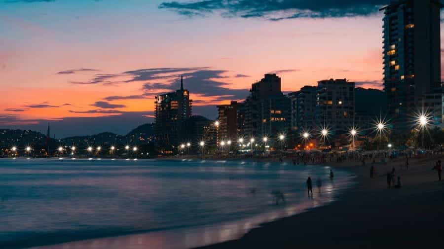 The coastline of Acapulco, Mexico.