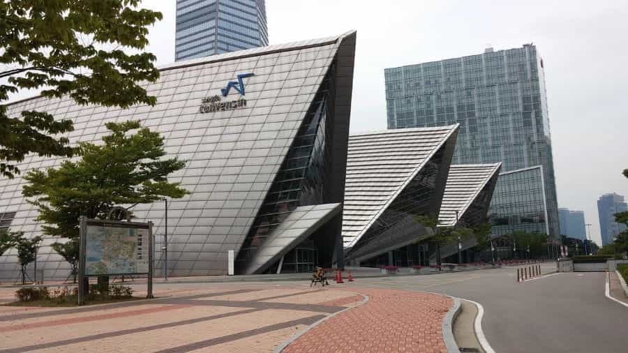 Hotel building in Incheon, South Korea.