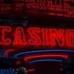 Red neon casino sign.