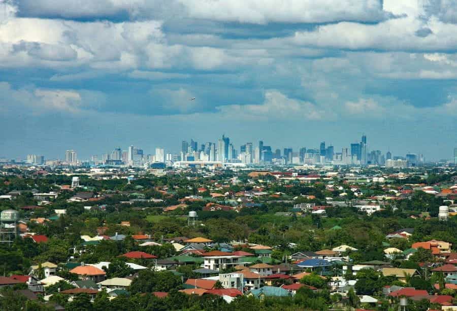 Manila skyline.