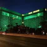 The MGM Grand in Las Vegas at night.