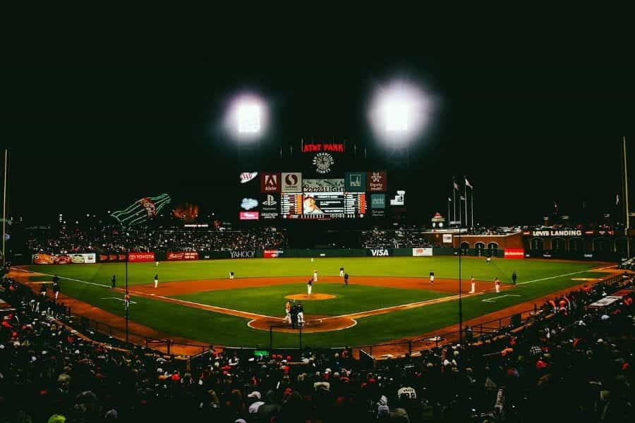 San Francisco Giants play baseball at AT&T park.