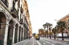 A promenade in Barcelona, Spain.